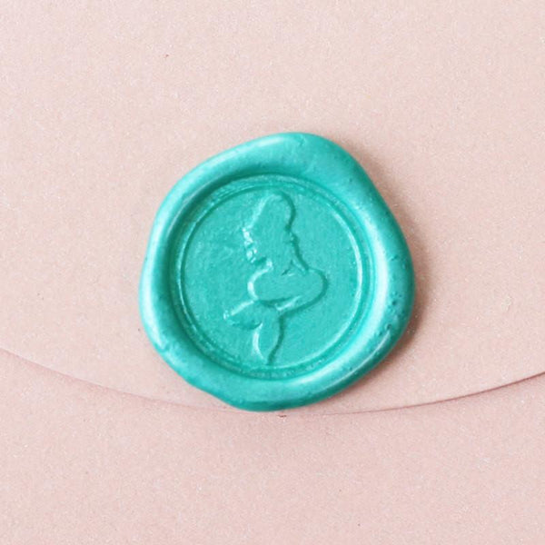 Mermaid Wax Seal Stamp/ sea princess wedding seals/ Mystical Creatures letter seals-WS065
