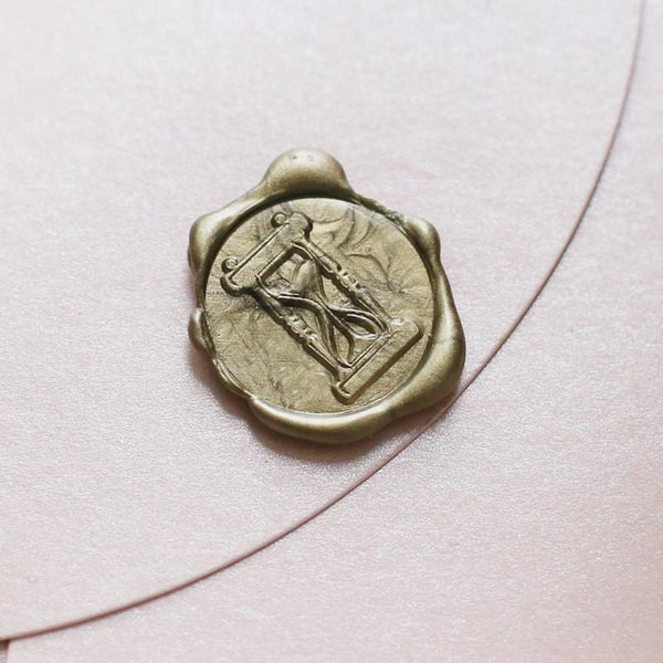 Hourglass Wax Seal Stamp/ invitation seals/wedding sealing wax-WS115