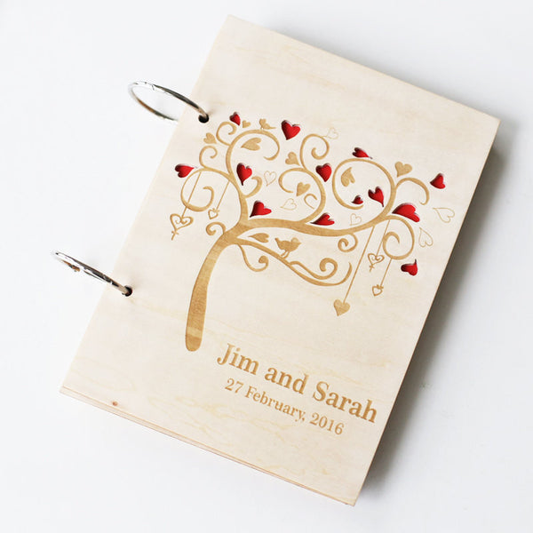 Personalized Forrest Deer Guestbook, Custom Rustic Wood Wedding Guestbook, Wooden Personalized Wedding Guest Books