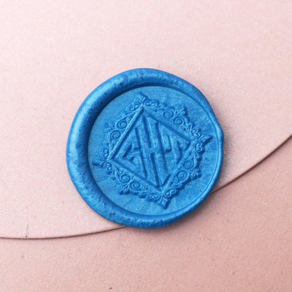 Custom Three Initials Wedding wax seal stamp/personalized sealing/wedding invitation seal