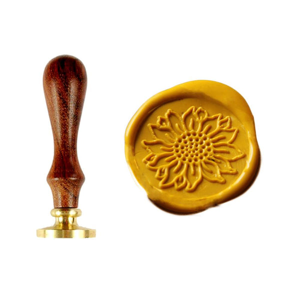 Sunflower Wax Seal Stamp/ flower Sealing Wax Seal/wedding Wax Stamp--WS016