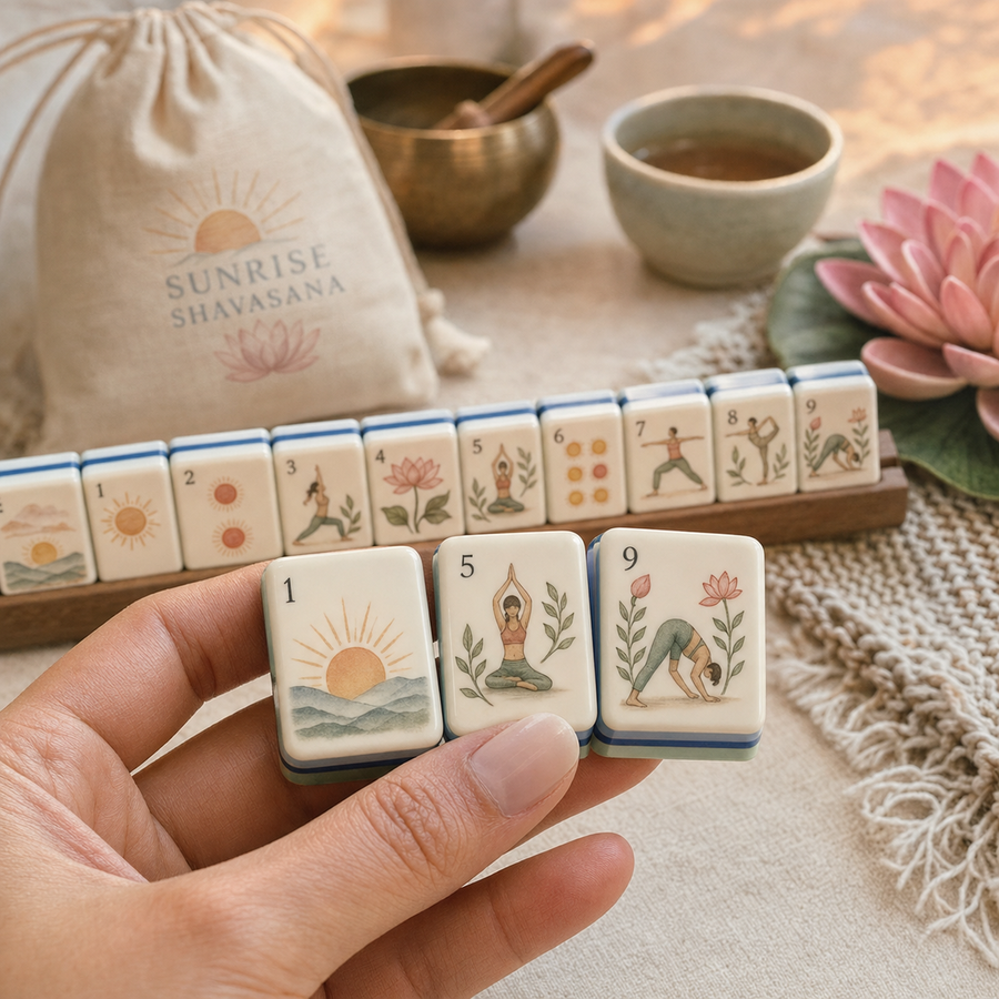 Sunrise Shavasana Mahjong Tile Set
