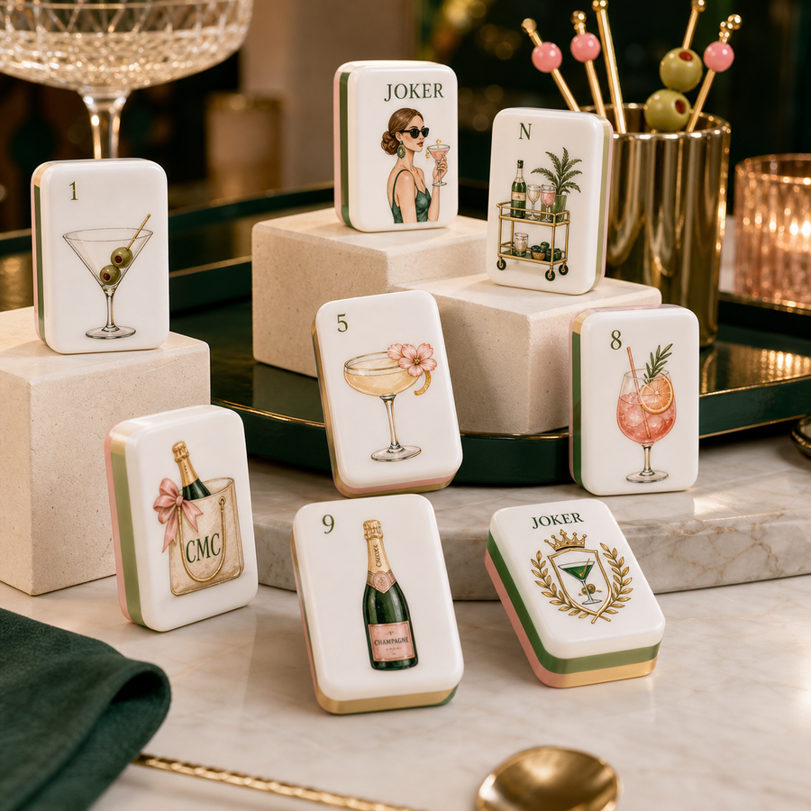 Cocktail Social Club Mahjong Tile Set