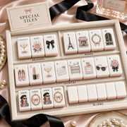 French Bow Coquette Mahjong Tile Set