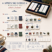 Apres Ski Lodge Mahjong Tile Set