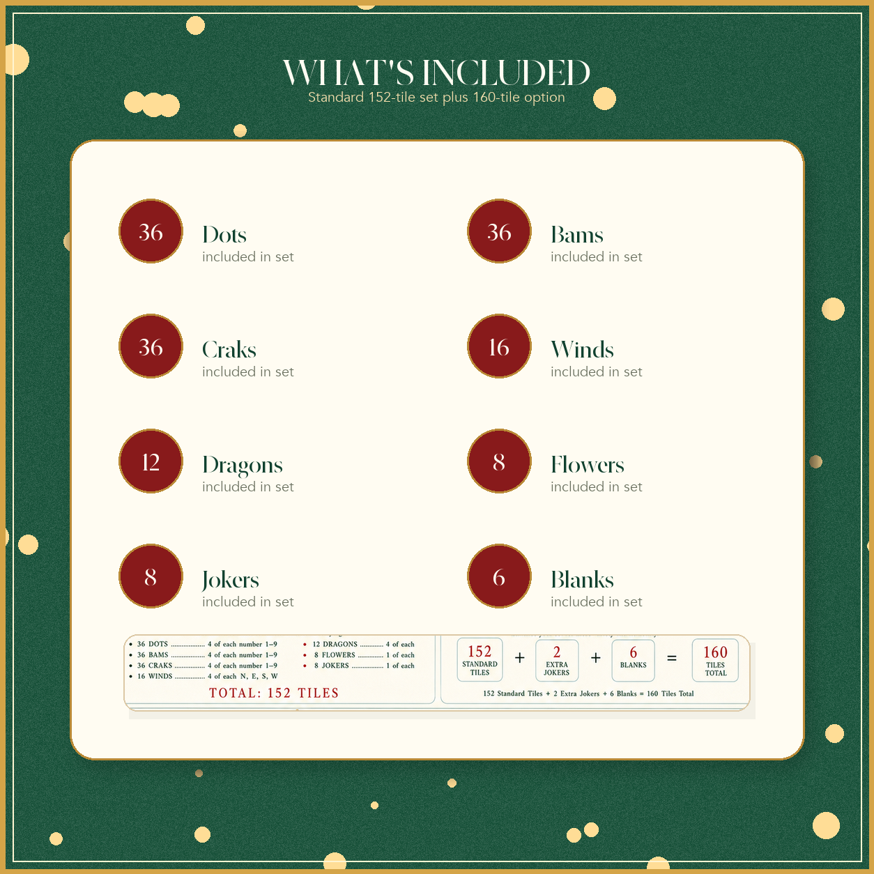 Holiday Nutcracker Mahjong Tile Set