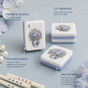 Garden Party Hydrangea Mahjong Tile Set