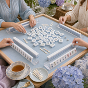 Garden Party Hydrangea Mahjong Tile Set