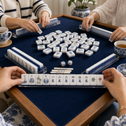 Blue Willow Chinoiserie Mahjong Tile Set