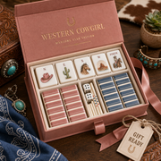 Western Cowgirl Mahjong Tile Set