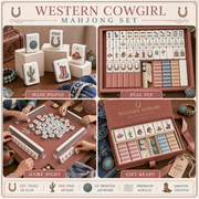 Western Cowgirl Mahjong Tile Set