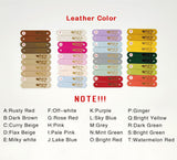 10pcs Custom Leather tags for knits and crochet, leather labels for knitted hats, tag for DIY leather maker ,labels for clothing,