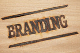 ZOECRAFTSUPPLY Wood branding iron,,Leather branding iron,wedding branding iron, Steak Food branding