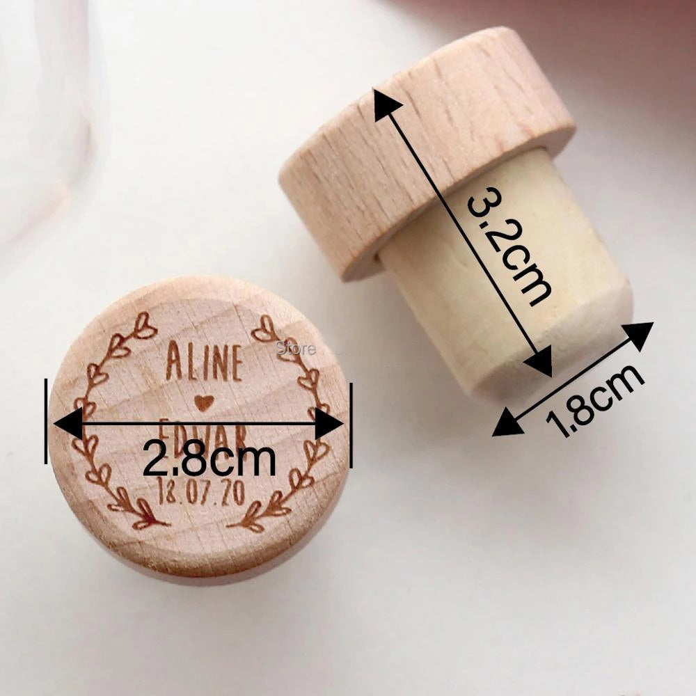 100 pcs/lot Personalized Engraved Wine Stopper Cork,Flower design Wine Stopper,Baby Shower Party Customize special Wedding gift for guest party favor