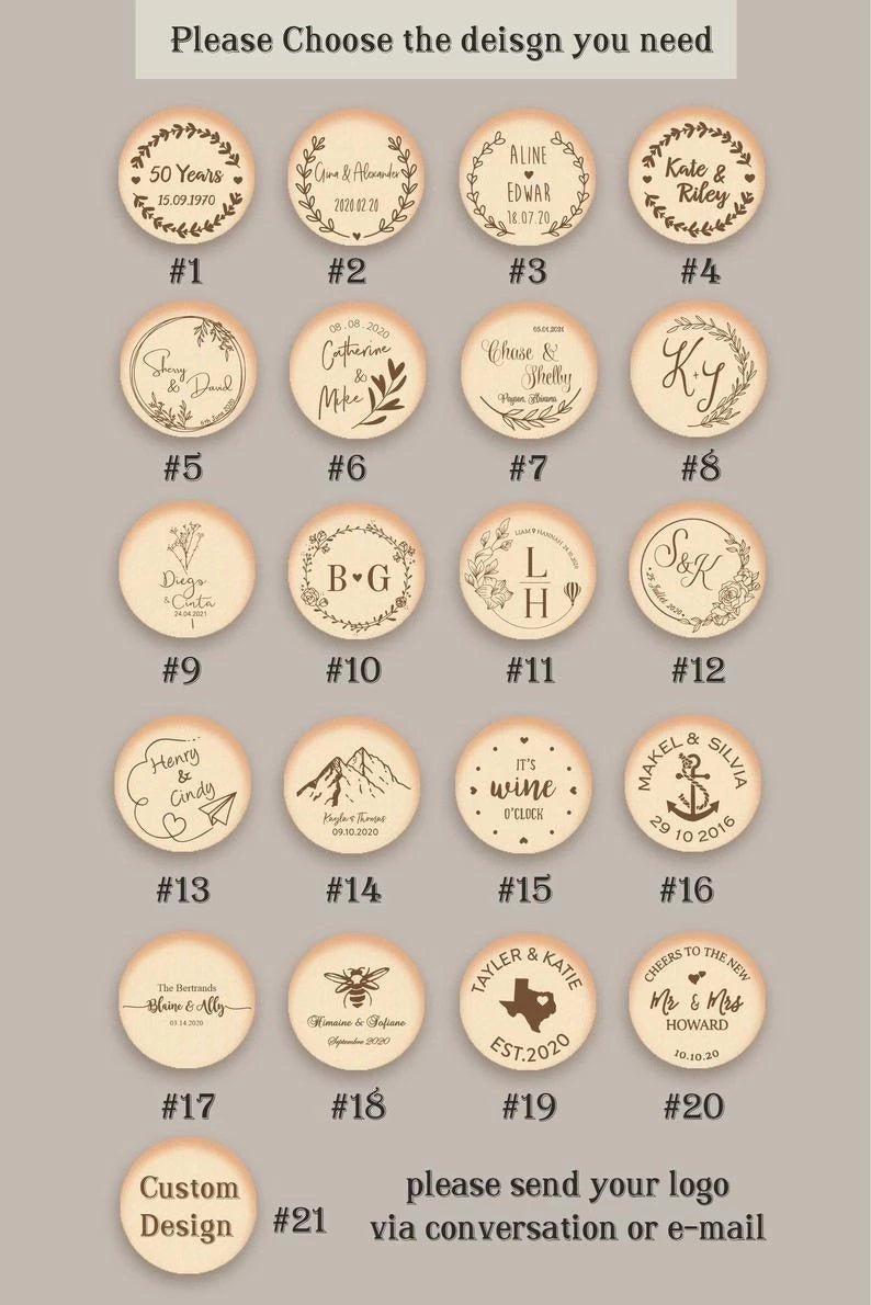 100 pcs/lot Personalized Engraved Wine Stopper Cork,Mountain design Wine Stopper,Baby Shower Party Customize special Wedding gift for guest party favor