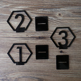 Geometric Table Numbers for Wedding, Gold Laser Cutout Hexagon Table Numbers Wedding Decor, Boho Centerpiece Table Decor