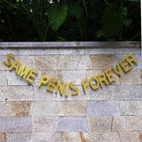 Same penis forever banner, Gold Glitter garland, Bachelorette Party Banner Glitter banner,penis party supplies,bachelorette favors