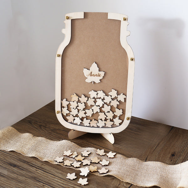 Drop Box, Wedding Guest Book, Mason Jar Wedding Guest Book, Unique Guest Book, Guest Memory Ideas, Personalized Wedding Guest Book