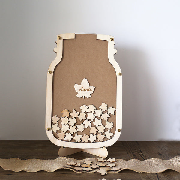 Drop Box, Wedding Guest Book, Mason Jar Wedding Guest Book, Unique Guest Book, Guest Memory Ideas, Personalized Wedding Guest Book