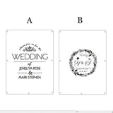 Personalized Multi-Colors Rustic Drop Top Wooden Wedding Guest Book Frame & Customized Hearts & 100 Pcs Hand-Writing Wood Hearts