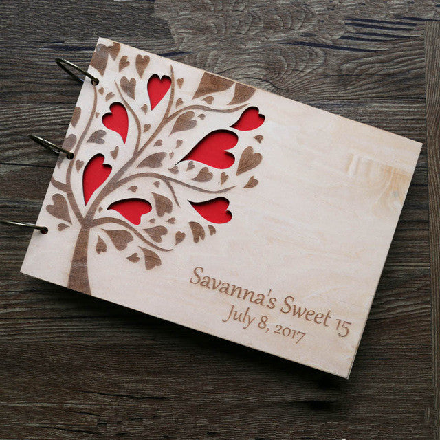 Personalized wedding GuestBook, Wood Rustic Wedding Guest Book Love Heart Tree,custom wooden bridal shower gift