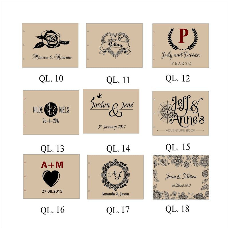 Flower Wedding Guest Book Rustic Guestbook Wooden GuestBook Notebook Country flower Wedding Decoration Laser Engraved