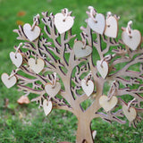 Wishing Tree Large Wooden Guest Book Alternative 3D Unique Guestbook Wedding Sign w Engraved Names Frameable Art Keepsake