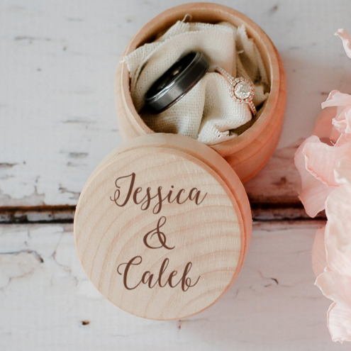 Personalized Ring Box - Personalized Custom Wedding Ring Box - Wedding Box - Ring Bearer Box