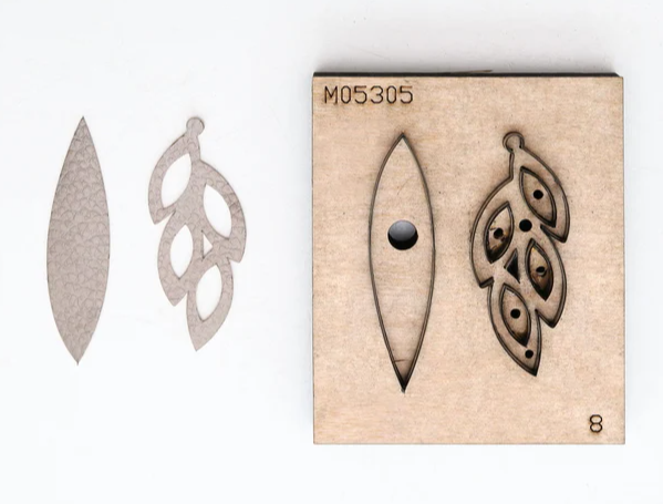 Leaves Earrings Leather cutting Die , Steel Rule Metal Die Cutter ,Leather Die Cut Mold,Leather Punch Crafts Kraft Tool