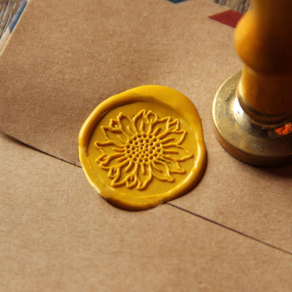 Sunflower Wax Seal Stamp/ flower Sealing Wax Seal/wedding Wax Stamp--WS016