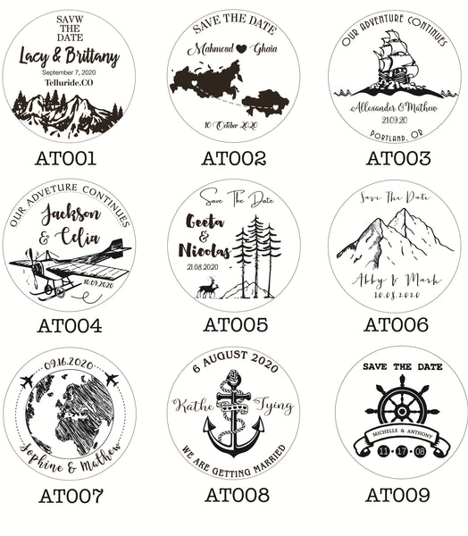 Personalize ADVENTURE Wooden Save the date Magnets, Rustic Wedding Magnet favors,Custom Wedding Rudder Wooden Slice Magnets