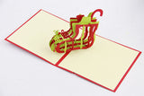 Christmas Stock pop up card 3D card handmade card greeting Christmas card