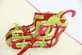 Christmas Stock pop up card 3D card handmade card greeting Christmas card