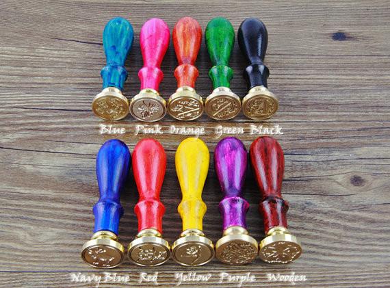 Deer Wax Seal Stamp/Gold Plated stamp seal/ wooden animal Stamp--WS146