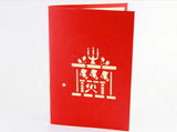 Merry Christmas fireplace Pop up card greeting card 3d handmade card winter holiday