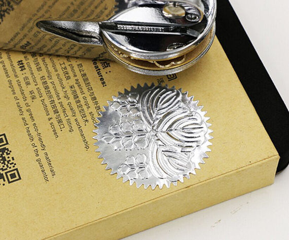 50 pcs Foil Seal Stickers/ Wedding Stickers/Gold, Silver, Red Envelope Seals/ Embosser seal Stickers