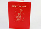 New York City skyline in Pop up card greeting card 3d gift card gift for travelers