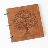 Customize Vintage Engraved Photo Album wedding tree photo album leather guestbook birthday gift of photo album