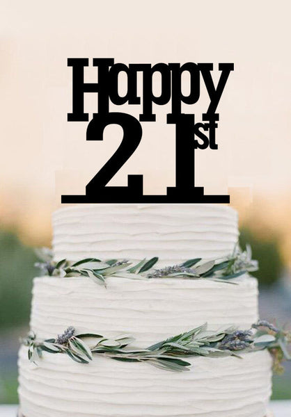 personalized birthday Cake Topper,21st Cake Topper,custom birthday cake topper birthday Decorations,birthday party decro