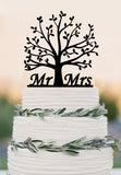 Unique Wedding Cake Topper - Tree Cake Topper - MR&MRS Cake Topper