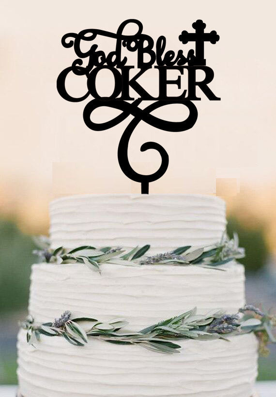 God Bless Cake Topper - HComCT003 – Cake Toppers India