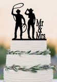 Country Wedding Cowboy And Cowgirl Cake Topper Event Wedding or Anniversary Cake Topper