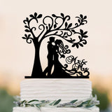 Acrylic Bride Groom Cake Topper Mr Mrs Tree Cake Topper Wedding Cake Topper Wedding Party Decoration,