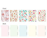 Floral dividers/A5 index/ Personal size planner dividers/Dashboard