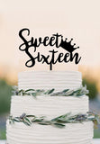 Sweet 16 Cake Topper, Sweet Sixteen Cake Topper, Birthday Age Cake Topper, Sweet 16 Cake Topper, Party Decorations, 16th Birthday Party