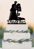 Wedding Cake Topper Custom Military Themed Bride and Groom Cake Topper Military Cake Topper