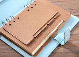 Kraft dividers/A5 index/ A6 planner dividers/Dashboard/ brown dividers/AC019