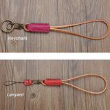 Leather Lanyard , Leather key holder, ID badge lanyard, key strap, Leather neck strap