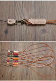 Leather Lanyard , Leather key holder, ID badge lanyard, key strap, Leather neck strap