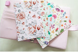 Floral dividers/A5 index/ Personal size planner dividers/Dashboard